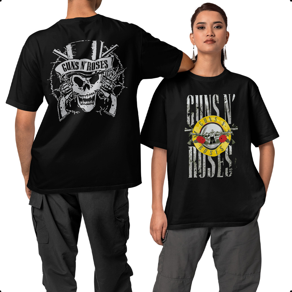 Camiseta Guns N Roses Album Hard Rock Frente Costas 100% Algodao Premium Unissex