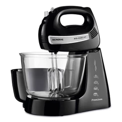 Batedeira Mondial Bella Massa B-23 Np Batedeira-127v-preto/inox
