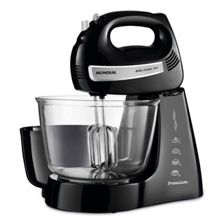 Batedeira Mondial Bella Massa B-23 Np Batedeira-127v-preto/inox em Oferta na Shopee