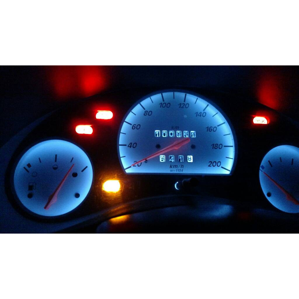 Led painel Ice Blue corsa wind classic Lampada Led pingo T10 Azul Gelo + ar + botao farol
