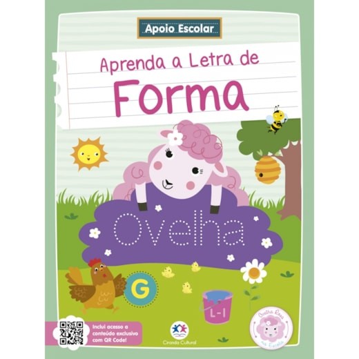 Livro Alfabetização Didatico Cartilha Aprenda Letra De Forma