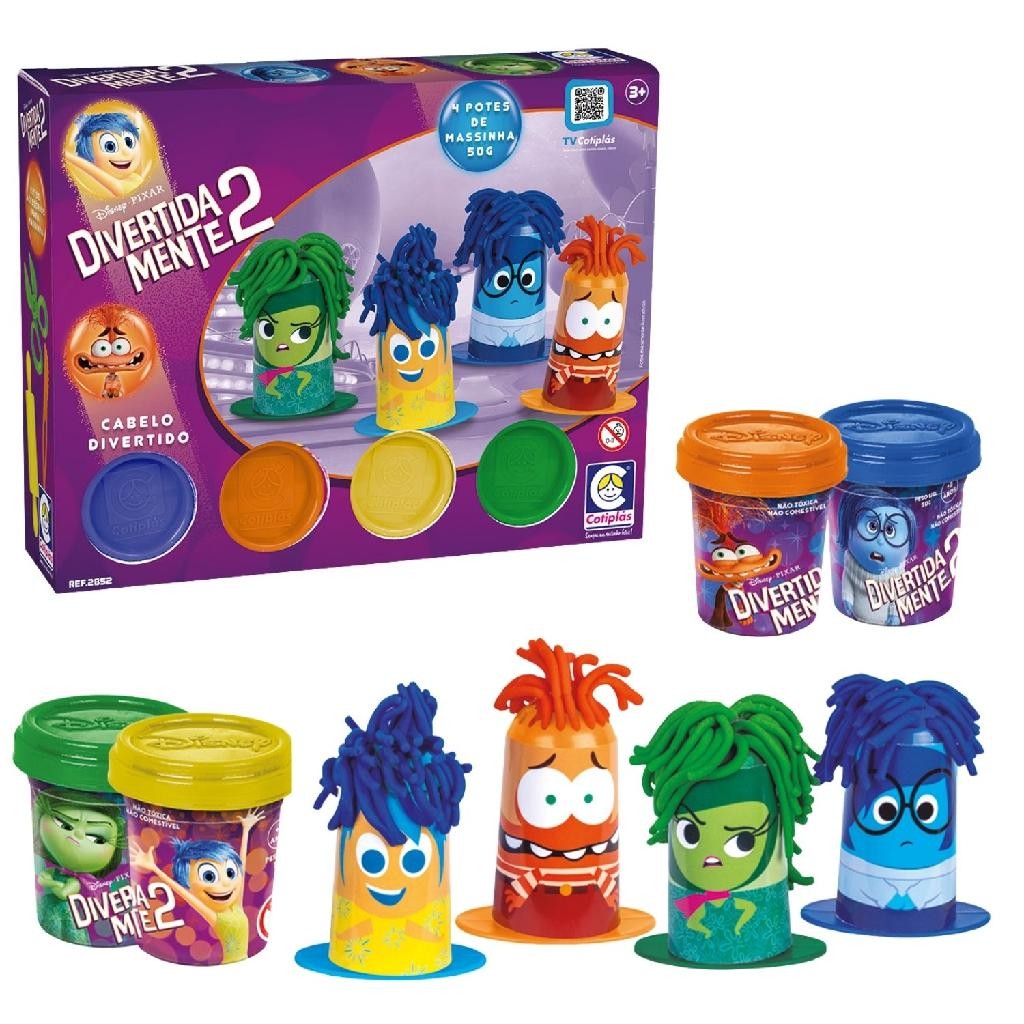 Massinha De Modelar Cortes De Cabelo Divertidamente 2 Studio Hair Com 4 Bonequinhos Expressões em Oferta na Shopee