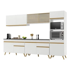 Armário de Cozinha Completa 302cm Veneza Multimóveis V3689