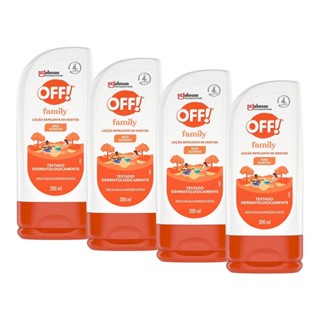 Kit 4 Repelentes Loção Off! Family 200ml cada em Oferta na Shopee