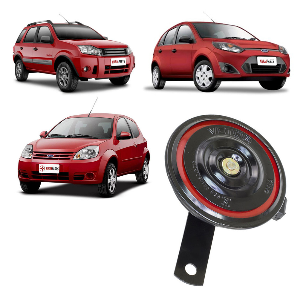 Buzina Elétrica Bi-bi Ford Ecosport Fiesta Ka Plug Original Som Alto Potente Forte em Oferta na Shopee