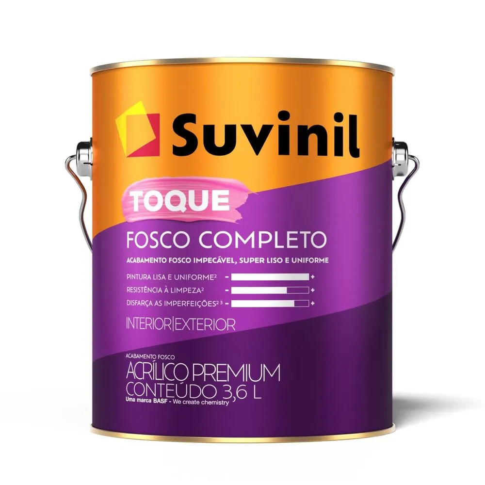 Tinta Parede Suvinil Fosco Completo Lavável 3,6l