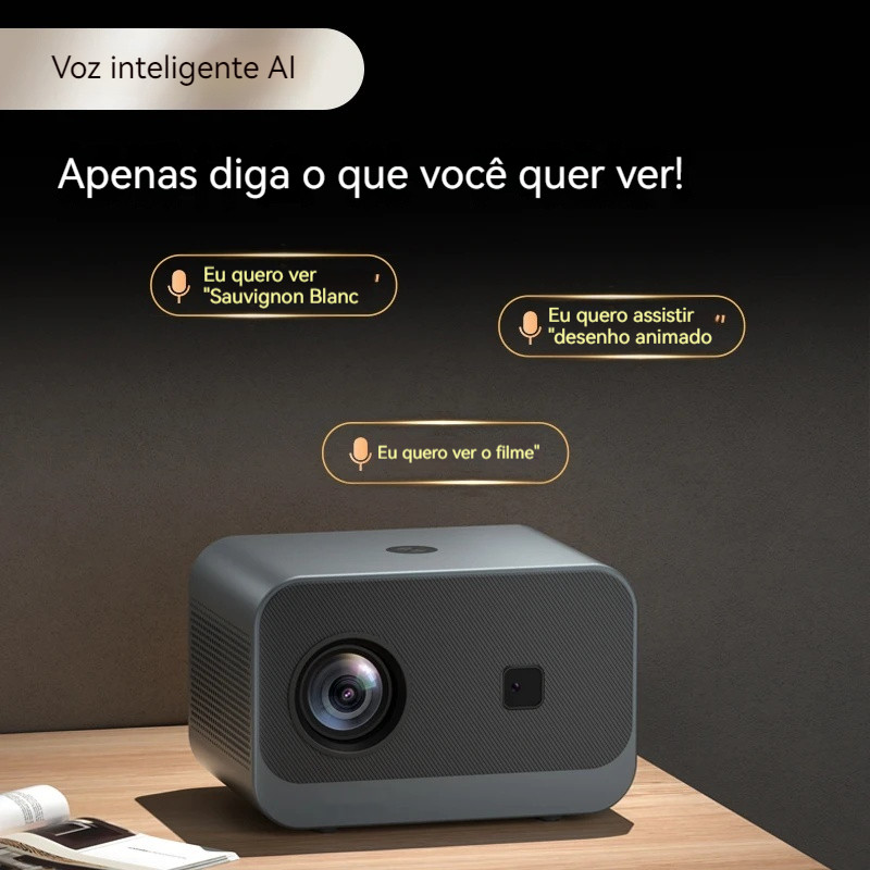 Projetor 4k WIFI Android Hd Smart TV Portátil Wifi Bluetooth Envio Imediato!