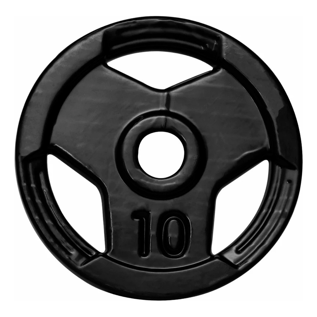 Anilha Sport 10 Kg Emborrachado P/ Barra Olímpica 50mm
