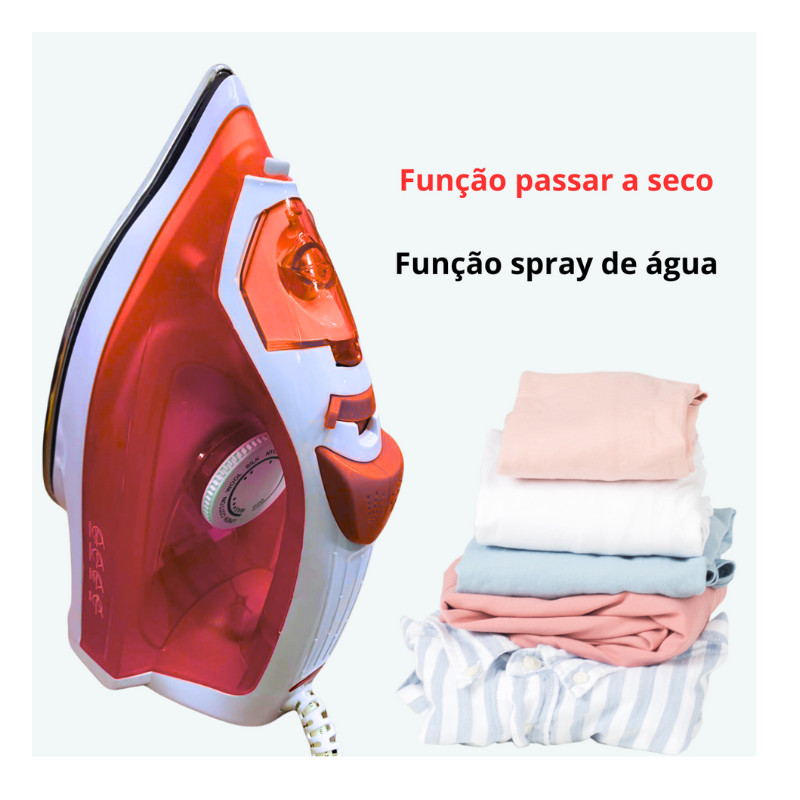 Ferro De Passar Roupa A Vapor 110v 220v Temperatura Passar A Seco Economia Eletrodoméstico