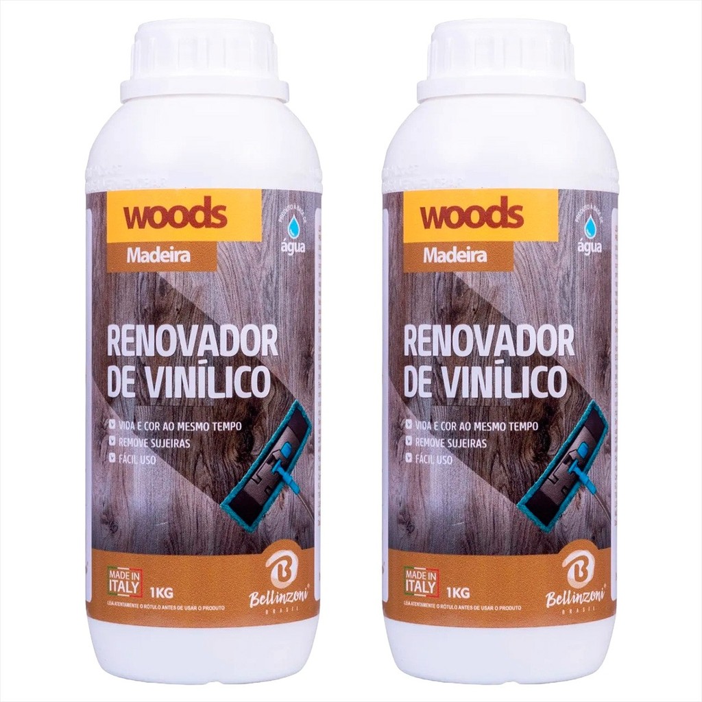 Renovador De Vinílico 1kg Limpa E Ativa A Cor - Kit 2 Und