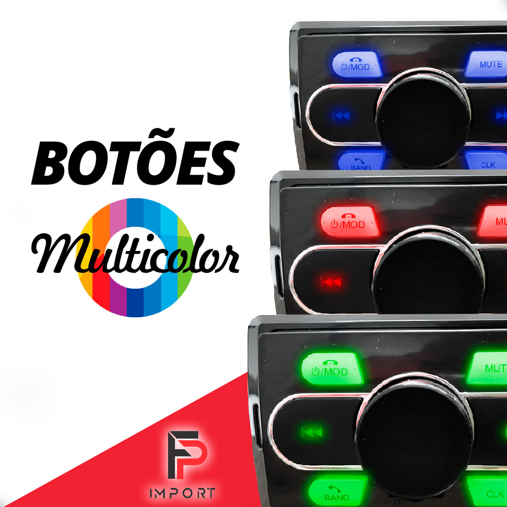 Detalhes do Rádio Aparelho de som Uno Fire Mille Economy Bluetooth Radio USB AUX SD Leitor MP3