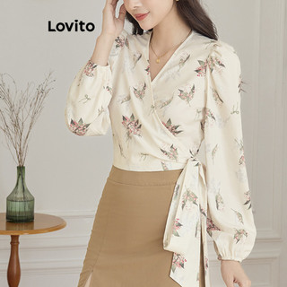 Lovito Blusa Boho Floral Pattern para Mulheres L108ED424 em Oferta na Shopee