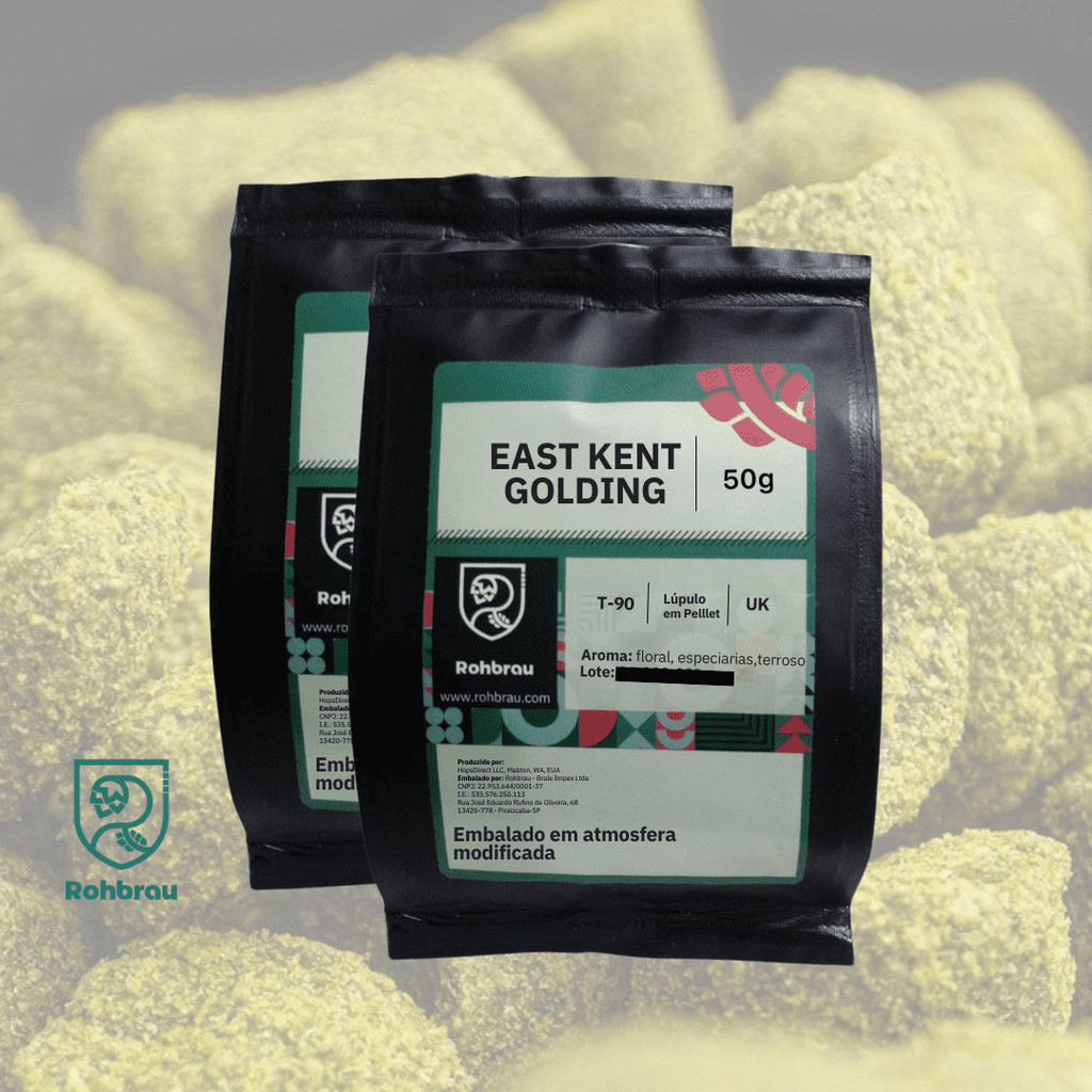 Lúpulo East Kent Golding em Pellet T90 - 100g Emb. Atmosfera Modificada