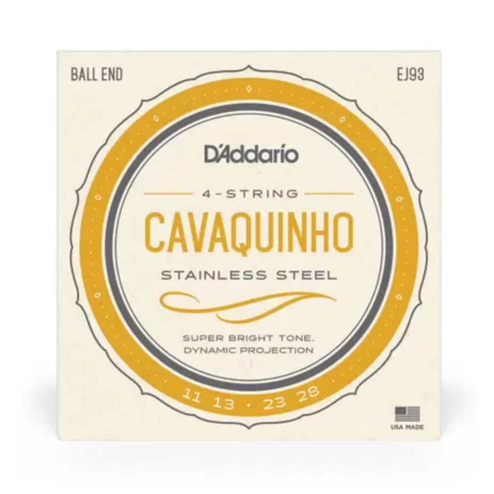 Encordoamento Para Cavaquinho Aço Inox D’Addario Stainless Steel EJ93