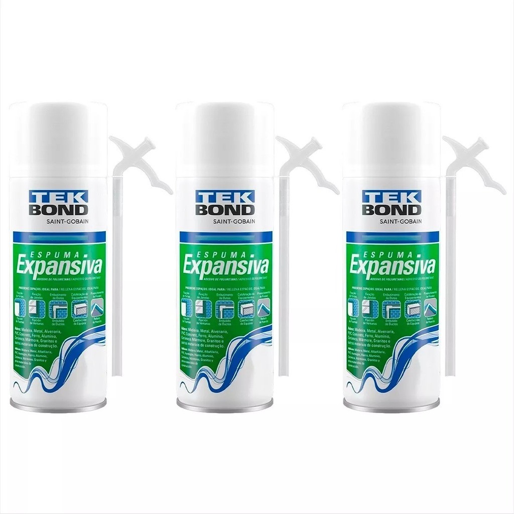 Espuma Expansiva Isolamento Acústico E Vedação Tekbond -3 Und