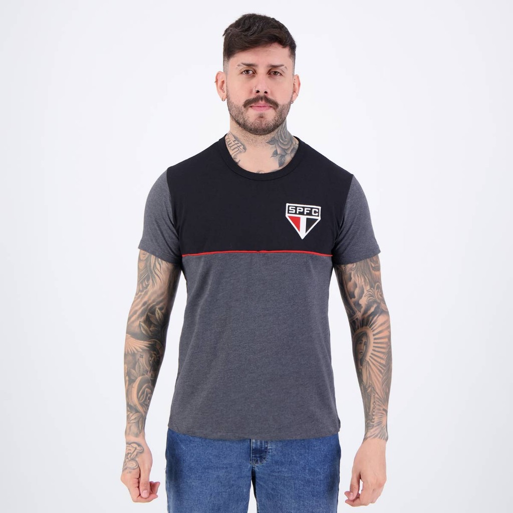 Camisa São Paulo Trees Preta em Oferta na Shopee