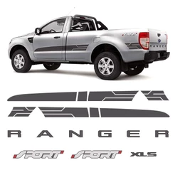 Adesivos Faixa Compativel C/ Ranger Cabine Simples 2014/2016