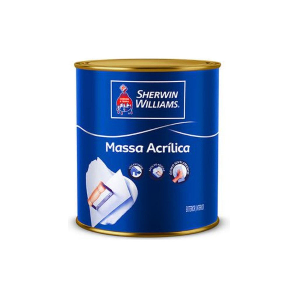Massa Acrílica Sherwin Willians 1,5kg Exterior Branca em Oferta na Shopee