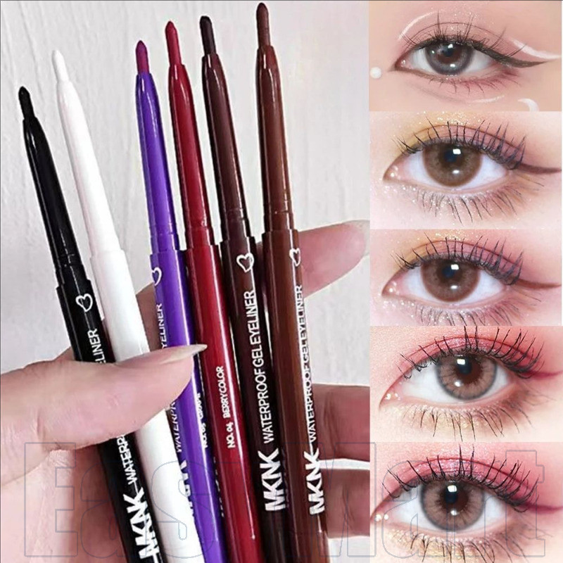 Lápis Delineador De 6 Cores-Cosmético Para Maquiagem Dos Olhos-Sem Manchas De Secagem Rápida-De Gel Labial 2 Em 1-Caneta