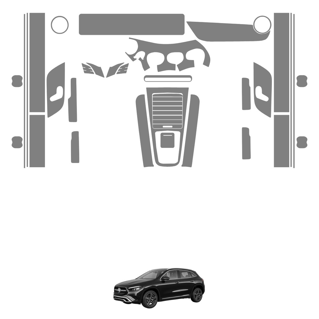 Película PPF Interior Exterior GLA 200 Progressive 24 25