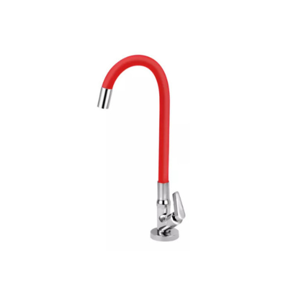 Torneira Cozinha Mesa Mangueira Vermelha Silicone Forusi