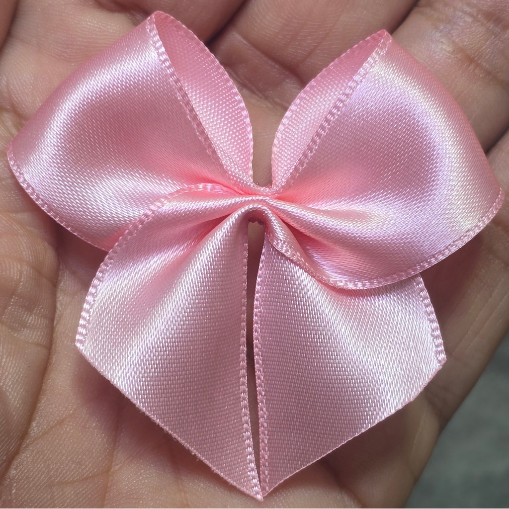 Laço Lacinho De Cetim Nº 5 Artesanal para Lembrancinhas COR ROSA BEBÊ em Oferta na Shopee