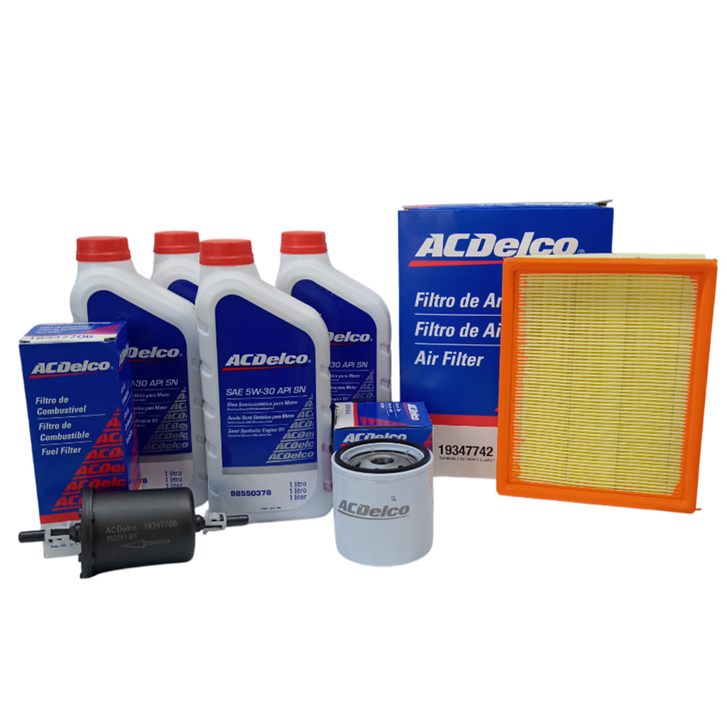 Kit Troca Oleo 5w30 Semisintetico + Filtros Agile 2009 10 11
