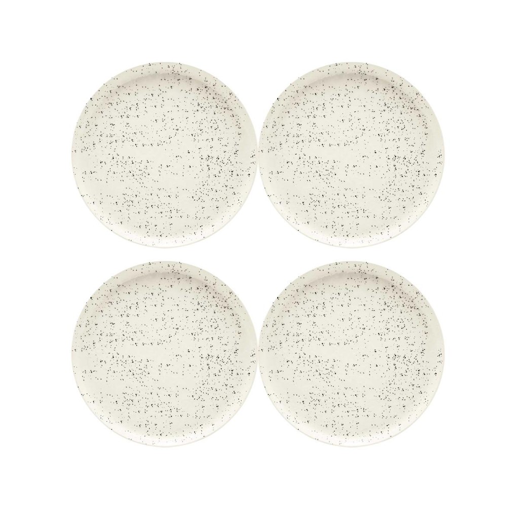 Jogo com 4 Pratos de Sobremesa 20 Cm Oxford Flat Chuvisco em Oferta na Shopee