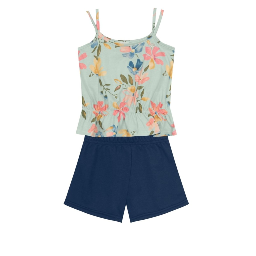 Conjunto Infantil Menina Florido Brandili - Baby & Kids Fashion