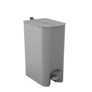 Lixeira Borboleta com Pedal Coza 20L Cinza Frio em Oferta na Shopee