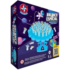 JOGO BALANÇO ESPACIAL ESTRELA BRINQUEDO ASTRONAUTAS EQUILÍBRIO MESA CRIANÇA TETRIS CAIU PERDEU BASE