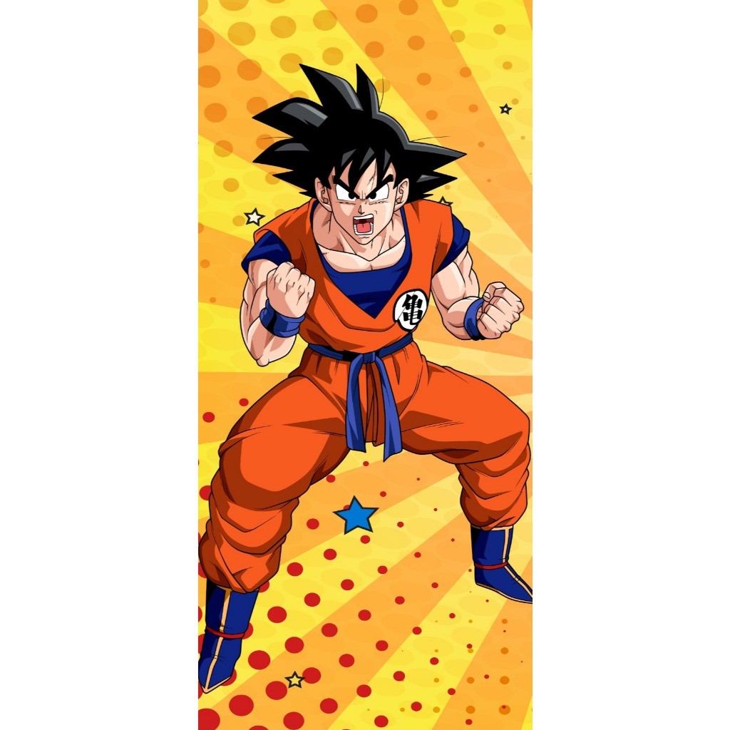 PAINEL DE FESTA DRAGON BALL VERTICAL NA MEDIDA DE 2X1 OU ROMANO 2X1