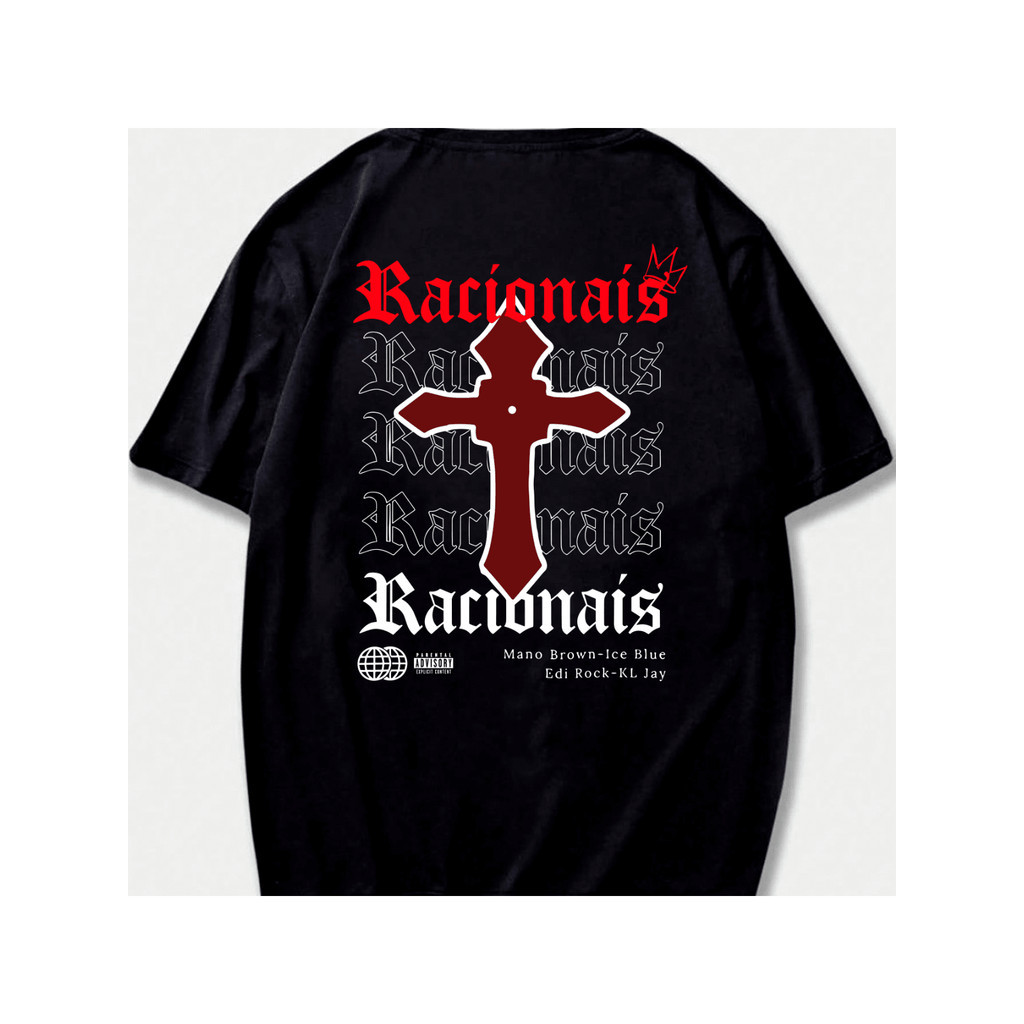 [Camiseta Premium em Algodão Puro]GXG Camiseta Cruz/Racionais Unissex 100% Algodão Streetwear Lançamento Envio Varias Co