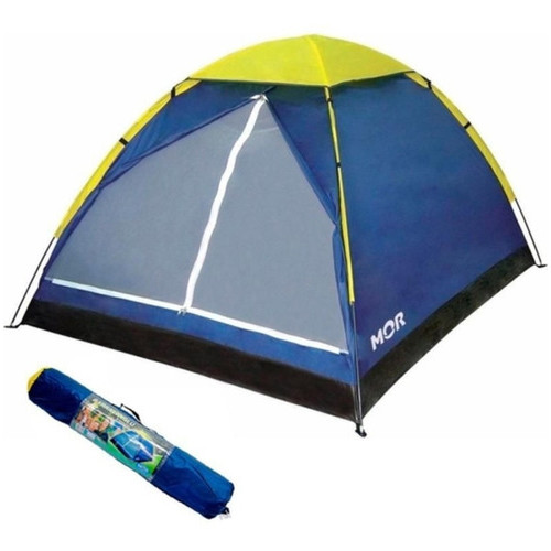 Barraca De Camping MOR P/ 4 Pessoas Iglu Impermeável C/ Bolsa Acampamento Praia Lazer Qualidade