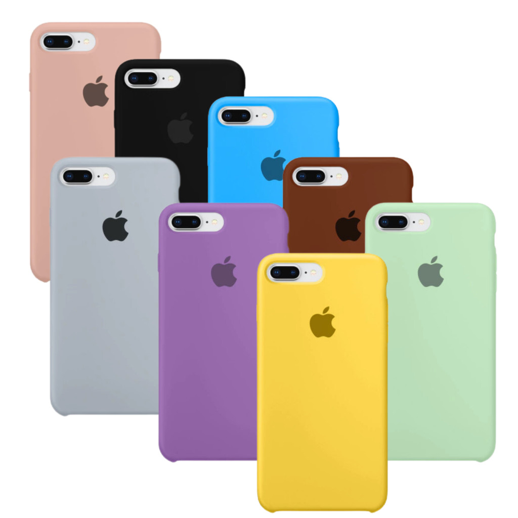 Capa Capinha Case para iPhone 7Plus 8Plus silicone cover aveludada premium proteção