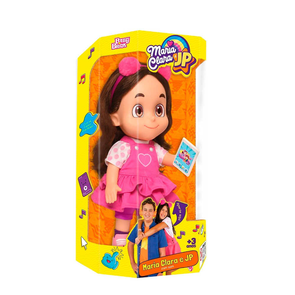 Boneca Mecanizada Maria Clara Novabrink - Mom & Baby