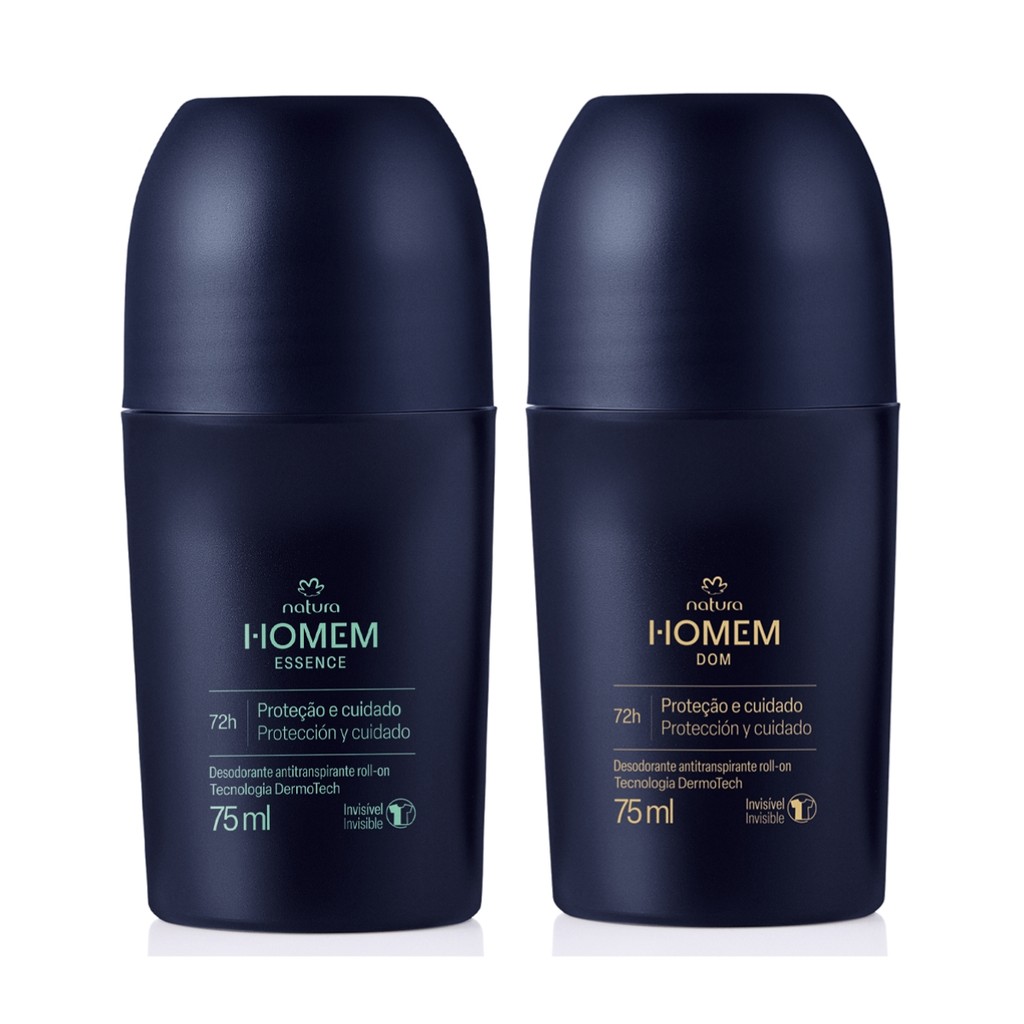 Kit Roll-On Homem Dom + Essence 75ml - Natura