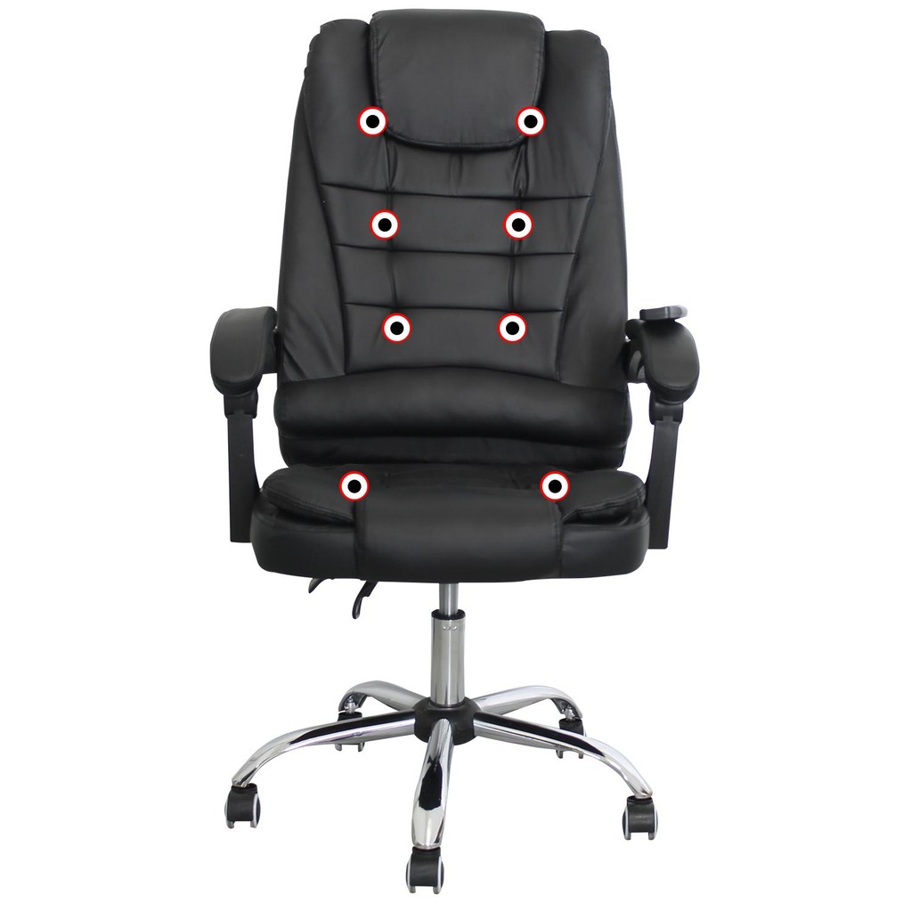Cadeira de Escritório Presidente Luxo Massagem Base Giratória - 220v em Oferta na Shopee