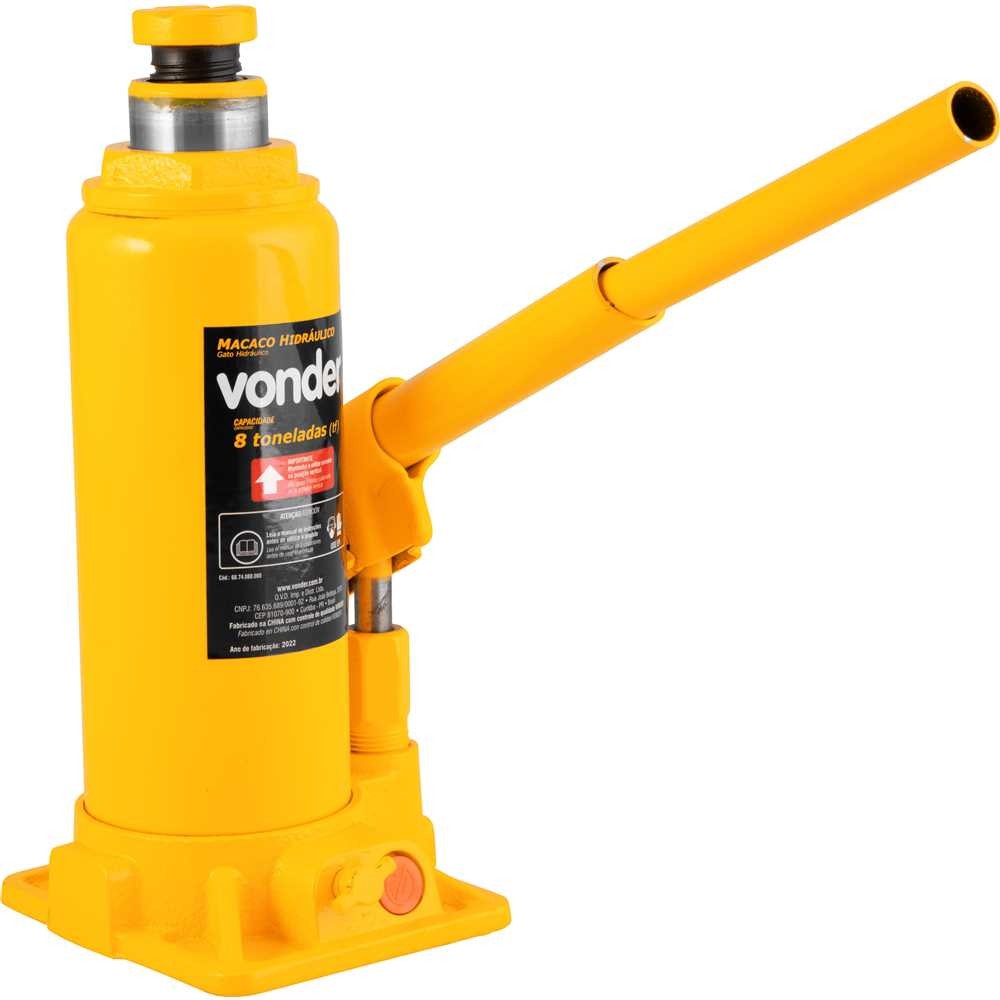 Macaco Hidráulico Tipo Garrafa 8 Toneladas (8 Tf) Vonder em Oferta na Shopee