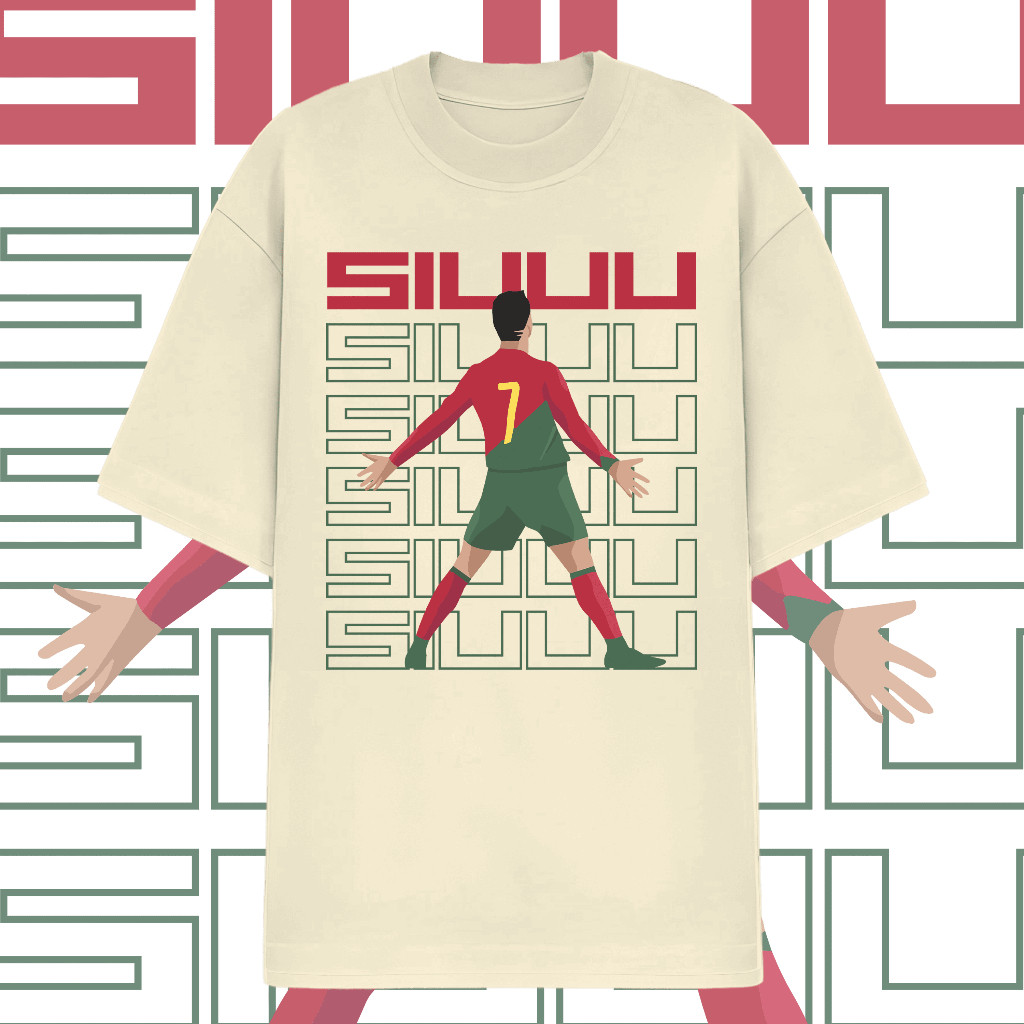 Camiseta Streetwear Futebol Moda CR7 Algodão Cristiano Ronaldo Comemoração 30.1 Básico Masculino
