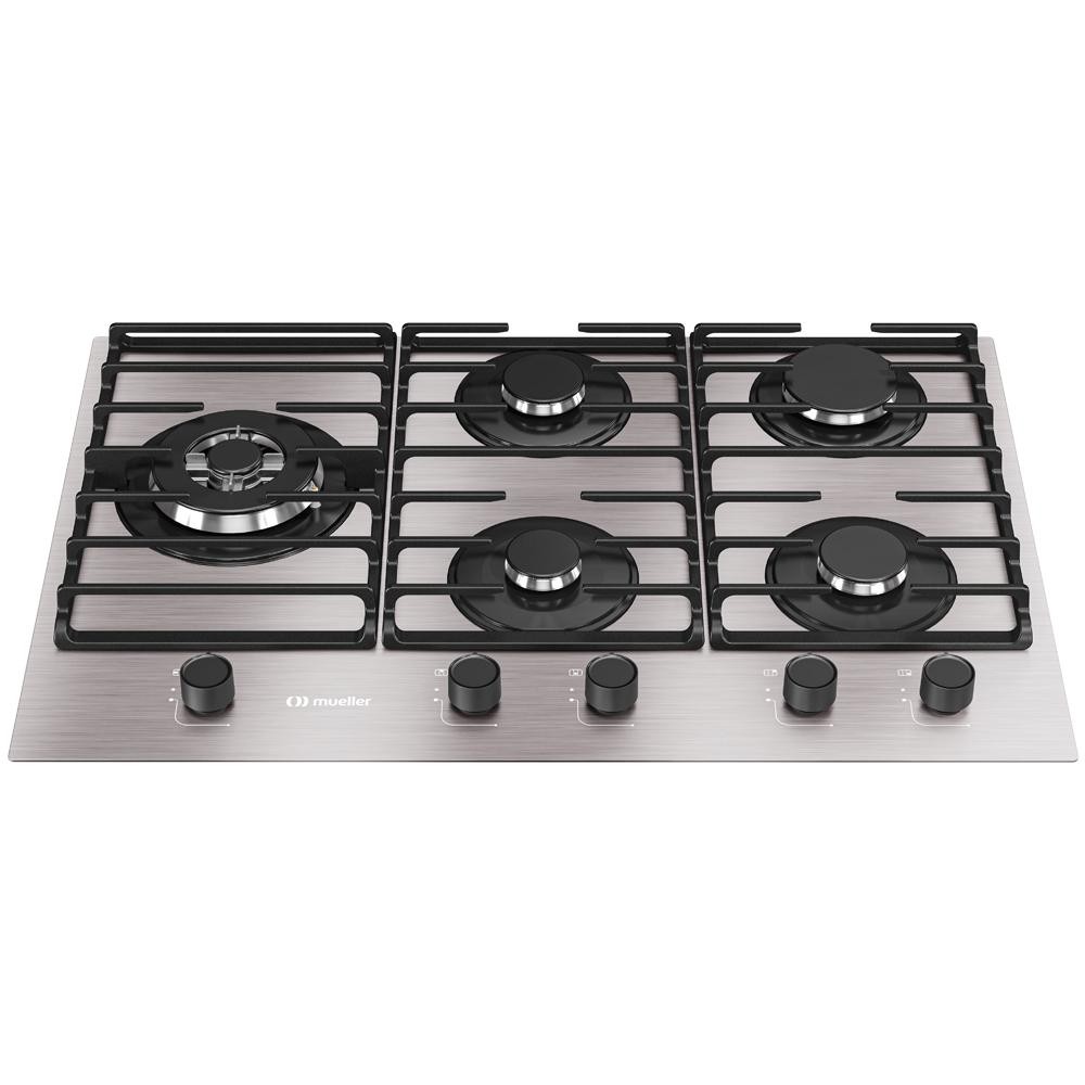 Cooktop Mueller 5 Bocas de Alumínio 77cm com Grade Dupla MCG5BL Bivolt em Oferta na Shopee