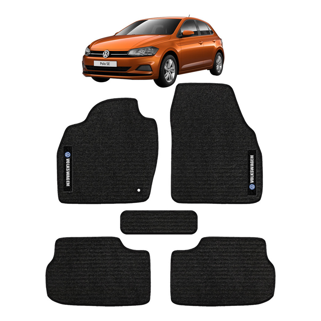 Kit Tapetes 5 Peças  Especifico Carro Volks Polo Ano 2017/24 Carpete