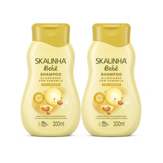 Kit 2 Shampoo Bebê Infantil Camomila Hidrata Vegano Skalinha em Oferta na Shopee