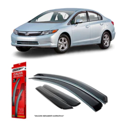 Calha de Chuva Honda New Civic 2012 até 2016 4 Portas Marçon - HO-196