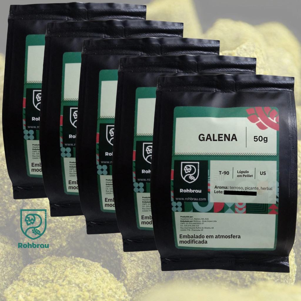 Lúpulo Galena em Pellet T90 - 250g Emb. Atmosfera Modificada