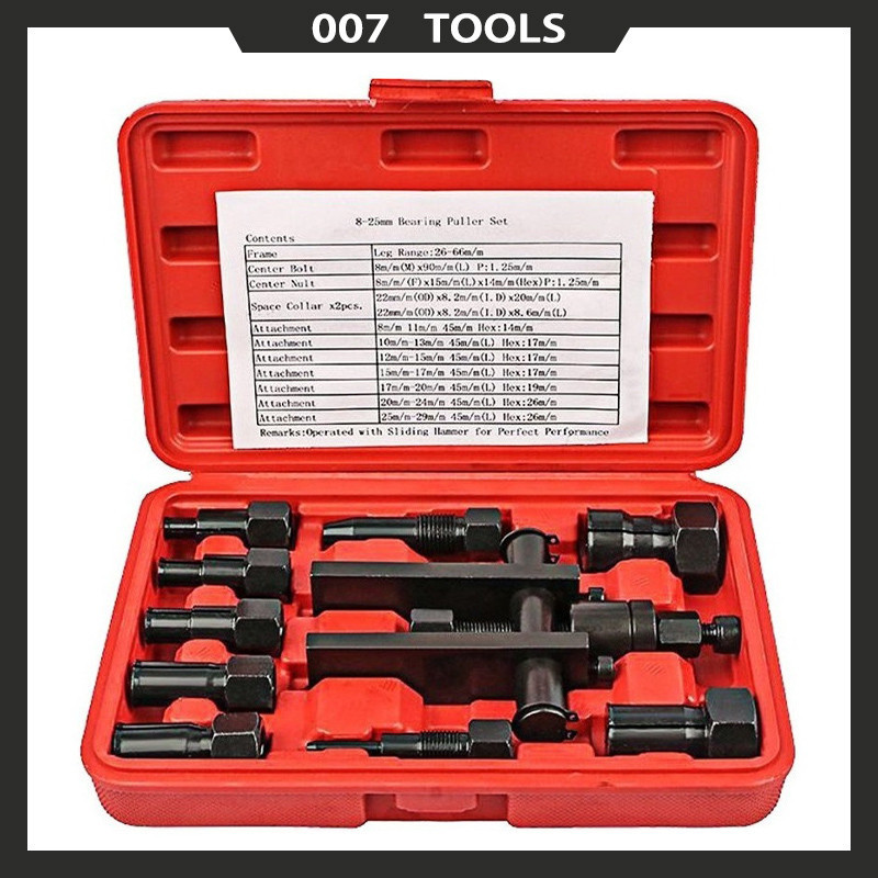 Extrator Rolamento Interno Kit Jogo Motocicleta 10 Peças Ferramenta De Remoção De Rolamento De Duas Garras