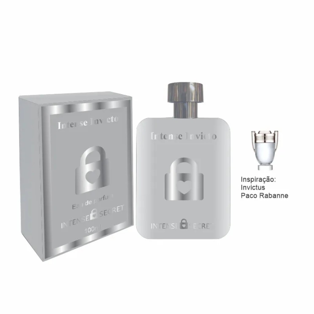 Eau de Parfum Masculino Intense Invicto 100ml - Intense Secret