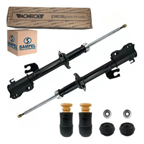 Par Amortecedor Dianteiro Monroe + Kit Sampel Para Versa em Oferta na Shopee