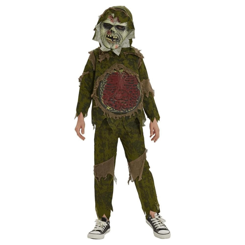 Fantasia Infantil Zumbi Com Máscara Halloween