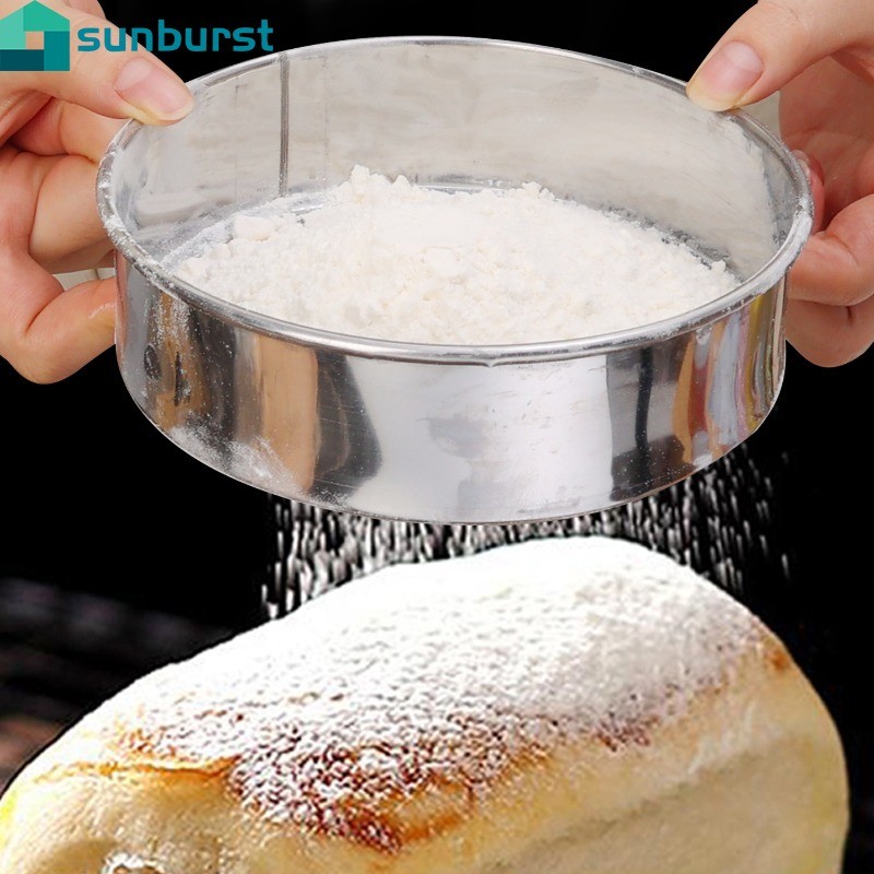 Peneira De Malha De Farinha De Aço Inoxidável-Tela De Filtro De Feijão Alimentar-Agitadora-Coador De Fina Açúcar-Acessór